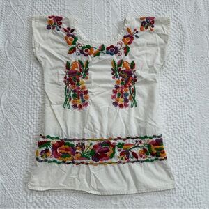 PEEK Embroidered Dress Girl’s Small 4 5 White